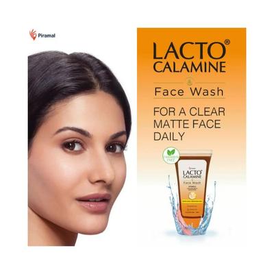 Lacto Calamine Vitamin C Face Wash with Aloe Vera & Niacinamide for Bright and Glowing Skin 100ml 3's - Face Wash & Cleansers