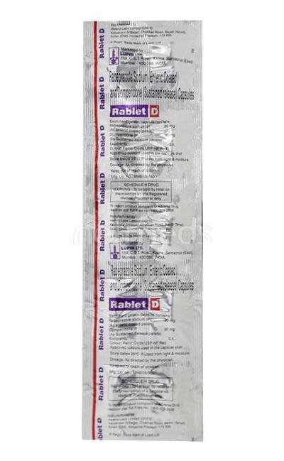 Rablet D Capsule 10'S - Ulcer/Reflux/Flatulence-Aaa