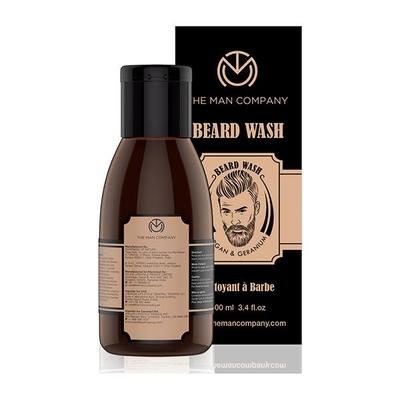 The Man Company Beard Wash for Smoothening - Argan & Geranium 100 ml - Beard Wash