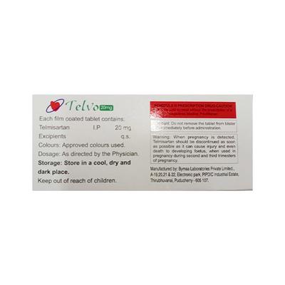 TELVO 20mg Tablet 10's - Hypertension-Ang