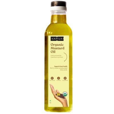 Kapiva Pure Foods Cold Pressed Mustard Oil 1 L - Personal Care (Ayush)