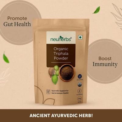 Neuherbs Organic Triphala Powder 100gm - Herbal Dietary Supplement