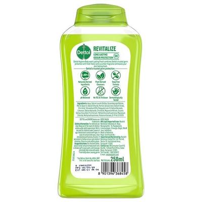 Dettol Long Lasting Hygiene Body Wash - Revitalize 250 ml - Shower Gels & Body Wash