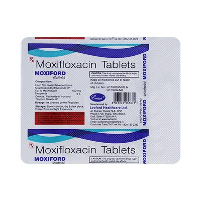 Moxiford 400mg Tablet 5'S - Bacterial Infections-Qui