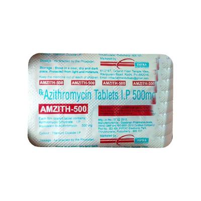 AMZITH 500 Tablet 10's - Bacterial Infections-Mac