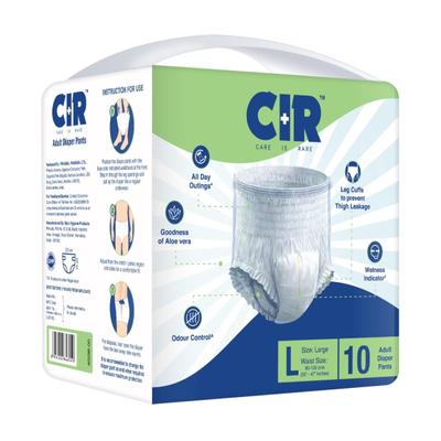 CIR Adult Diapers - Pants (L) 10's - Adult Diapers & Pads