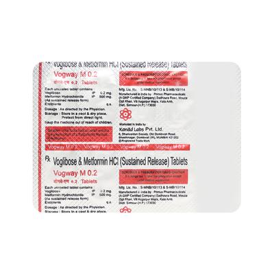 Vogway M 0.2/500mg Tablet 10'S - Diabetes-Ant