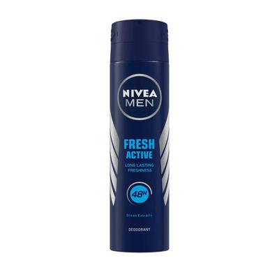 Nivea Men Fresh Active Deodorant (Pack of 2 x 150 ml) - Men Deodorants/Roll-Ons