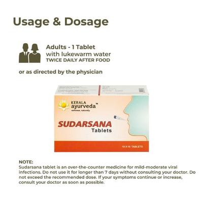 Kerala Ayurveda Sudarsana Tablet 100's - Speciality Medicines