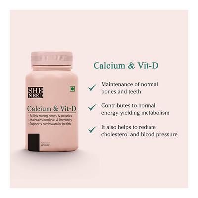 She Need Pump My Calcium & Vit-D3 Tablet 60's - Multi-Vitamins