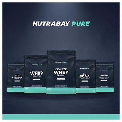 Nutrabay Pure Isolate Whey Protein Powder - Unflavoured 1 kg - Whey Proteins