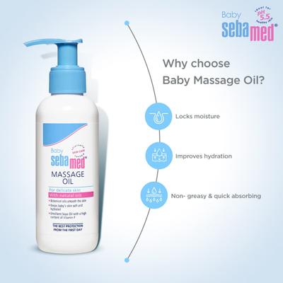 Sebamed Baby Massage Oil 150 ml (N) - Creams, Lotions & Oils