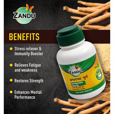 Zandu Asvagandha Churna 60 gm - Speciality Medicines