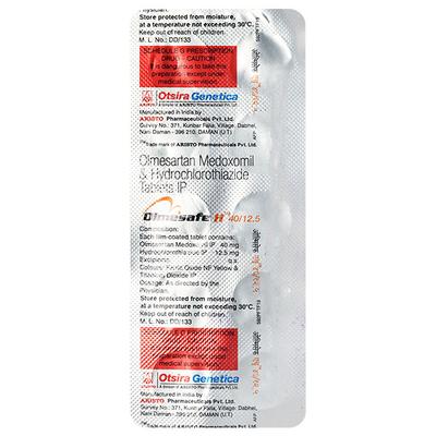 Olmesafe H 40/12.5mg Tablet 10'S - Hypertension-Ang