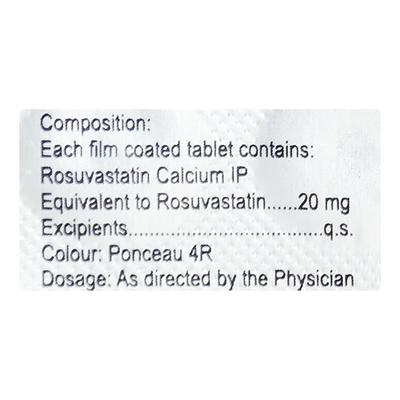 ASTEROS 20mg Tablet 10's - High Cholesterol-Dys