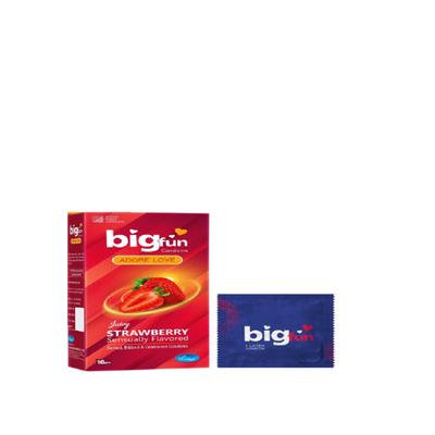 Bigfun Condoms - Juicy Strawberry 10's - Plain/Flavoured Condoms