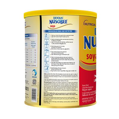 Dexolac Nusobee Soya (Upto 24months) 400 gm - Tin - Baby And Infant Supplements