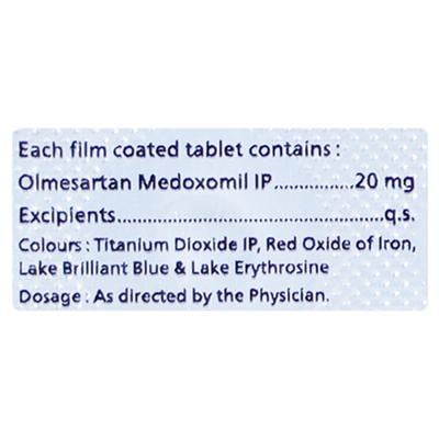 OLMETROL 20mg Tablet 10's - Hypertension-Ang