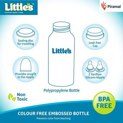 Little's Classic Mini Feeding Bottle - Blue 120 ml - Feeding & Nursing