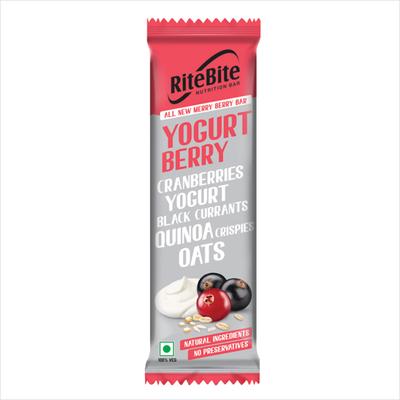 RiteBite Yoghurt Berry Bar (Pack of 12) - Nutritional Bars