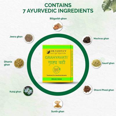 Dr. Vaidya's Grahyavati Pills (Pack of 3 x 24's) - Speciality Medicines