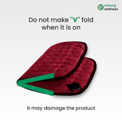 Sahyog Wellness Velvet Orthopaedic Pain Reliever Electric Heating Pad - Red 1's - Hot Pack/Ice Bag