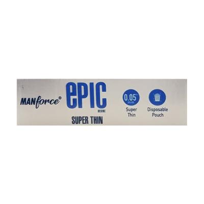 Manforce Epic Desire Super Thin Condoms - Skin Chocolate 3's - Plain/Flavoured Condoms