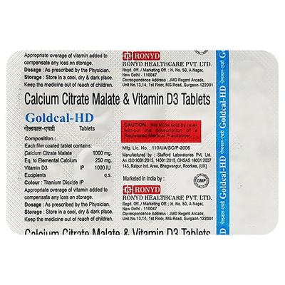 GOLDCAL HD Tablet 10's - Supplements-Cal