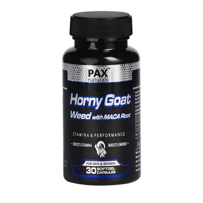 PAX Naturals Horny Goat Weed with Maca Root Softgel Capsule 30's - Herbal Dietary Supplement