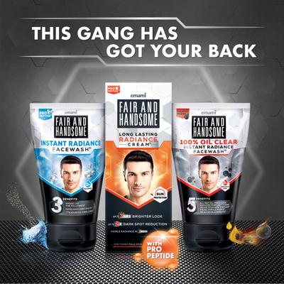 Fair and Handsome 100% Oil Clear Face Wash 50 gm - Face Wash & Cleansers