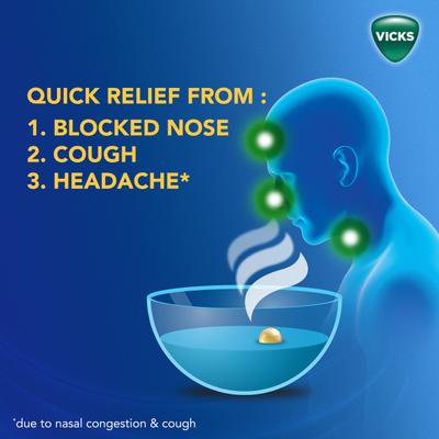 Vicks VapoRub Steam Pods 10's - Nasal Decongestion