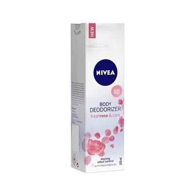 Nivea Fresh Rose & Care Body Deodorizer 120 ml - Deodorants/Roll-Ons
