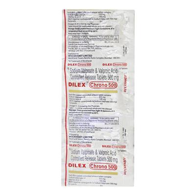Dilex Chrono 500 Tablet 10'S - Epilepsy/Convulsion-Ant