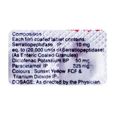 ZINASE DP Tablet 10's - Pain relief-Nsa