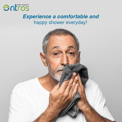Entros Premium Aluminium Height Adjustable Shower Bathing Stool (6020A) 1's - Health Monitoring Devices