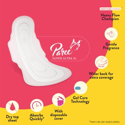Paree Super Ultra Dry Feel Sanitary Pads (XL) 6's - Sanitary Napkins