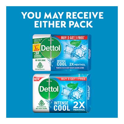 Dettol Soap - Cool (Pack of 4 x 75 gm) (N) - Soaps