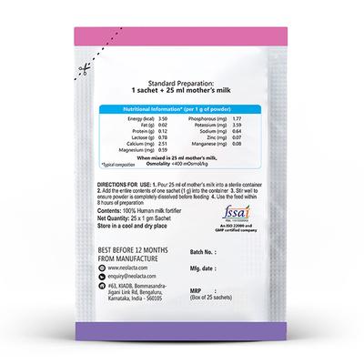 NeoLact MMF Powder (Pack of 10 x 1 gm) - Baby And Infant Supplements