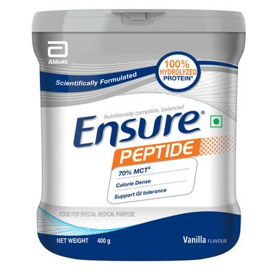 Ensure Peptide Powder - Vanilla Flavour 400 gm (Pet Jar) - Daily Health Drinks