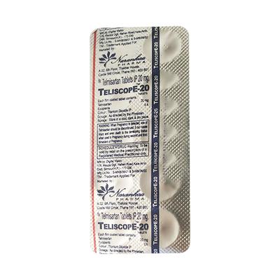 TELISCOPE 20mg Tablet 10's - Hypertension-Ang