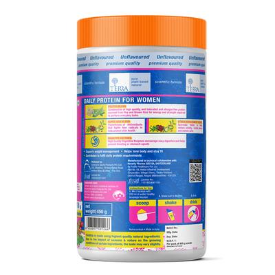 Fast&Up Plant Protein for Women - Unflavoured 450 gm - Protein Drink