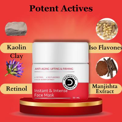 Dermistry Anti Aging Lifting & Firming Instant & Intense Retinol Face Mask 50 ml - Face Mask