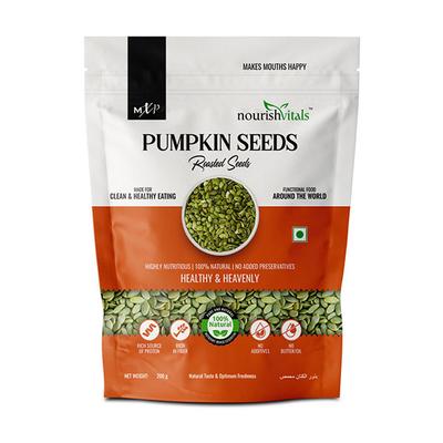 NourishVitals Pumpkin Roasted Seeds 200 gm - Nutritional Bars