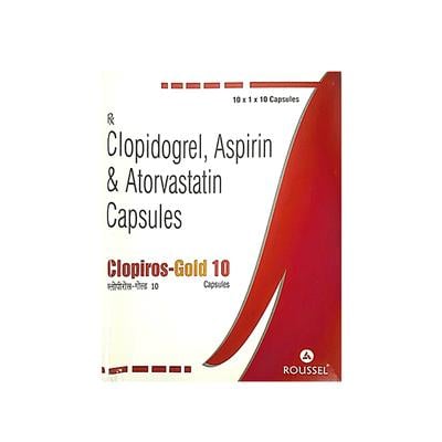 CLOPIROS GOLD 10 Capsule 10's - Blood Clot-Ant