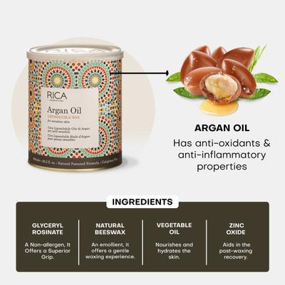 Rica Liposoluble Wax - Argan Oil 800 ml - Shaving & Hair Removal