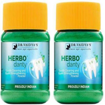 Dr. Vaidya's Herbodanty Powder (Pack of 2 x 50 gm) (N) - Speciality Medicines