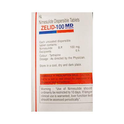 ZELID MD 100mg Tablet 10's - Pain relief-Nsa