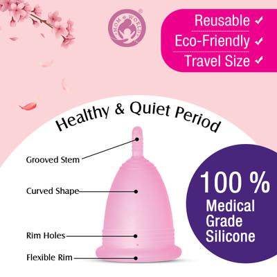 Mom & World Reusable Menstrual Cup (L) 1's - Menstrual Cups