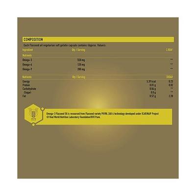 TrueBasics Vegan Omega Veg Soft Gelatin Capsules 90's - Omega Fish Oil Fatty Acids