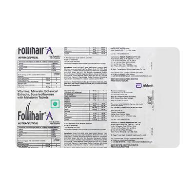 Follihair A Tablet 10'S - Supplements-Ent